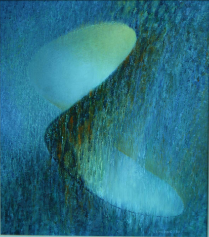 16. Prostor / Space / 1999/olej na plátně / 40 x 45 cm