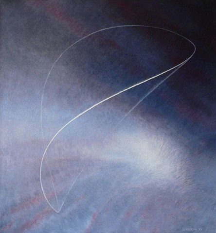 17. Nadějné probouzení / Hopeful Awakening of Light / 1999/olej na plátně  55 x 60 cm