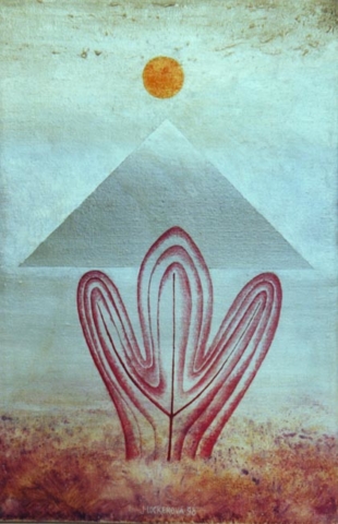 4.Pyramida 1 / Pyramid 1 /1998/olej na plátně / 20 x 30-PRODÁNO