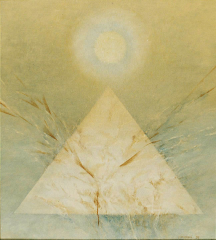6.Brána / Gate / 1998 /olej na plátně / 45 x 50 cm